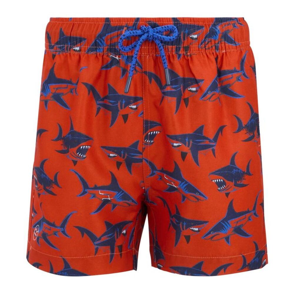 Regatta Boys Skander Shark Swim Shorts / Rusty Orange